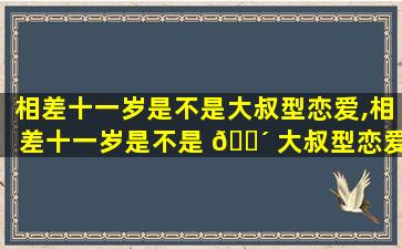 相差十一岁是不是大叔型恋爱,相差十一岁是不是 🐴 大叔型恋爱关系